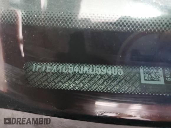 2018 Ford F-150 XL с VIN 1FTEX1C54JKD59405, выставлен на аукционе Copart как лот 56627885 с пробегом 115 466 миль миль и Чистый • Clean title. История ставок и продаж доступна на DreamBid. Изображение 12.