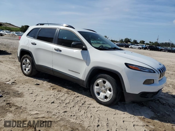 2016 Jeep Cherokee Altitude with VIN 1C4PJLAB4GW284057, listed as a Copart auction lot 55255305 with Not Provided miles and Non Repairable. Bid and sale history available at DreamBid. Image 4.