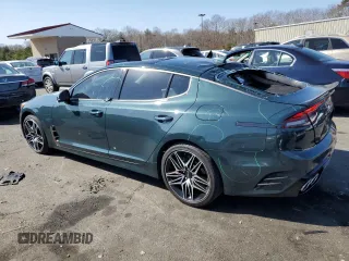 2023 Kia Stinger GT2 with VIN KNAE55LC3P6122804, listed as a Copart auction lot 48933335 with 17,495 mi miles and Salvage Title. Bid and sale history available at DreamBid. Image 2.