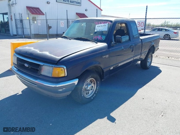 1996 Ford Ranger XL with VIN 1FTCR14U0TPB14713, listed as a IAAI auction lot 41836406 with 154,134 mi miles. Bid and sale history available at carsss.com. Image 2.