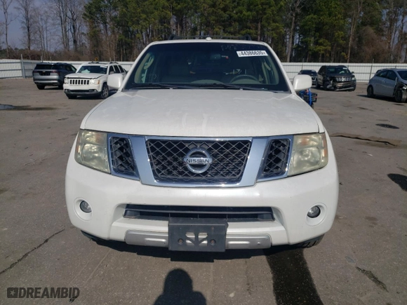 2008 Nissan Pathfinder SE with VIN 5N1AR18B68C649037, listed as a Copart auction lot 44386635 with 215,275 mi miles and Clean Title. Bid and sale history available at carsss.com. Image 5.