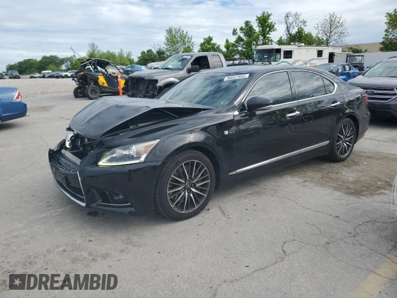 2013 Lexus LS 460 z VIN JTHCL5EF0D5019587, wystawiony jako Copart lot #56037955 z przebiegiem 139 382 mil mil oraz Szkoda całkowita • Salvage title. Historia ofert i sprzedaży dostępna na DreamBid. Obrazek 1.