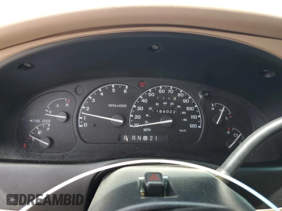 1998 Ford Explorer with VIN 1FMZU32X7WZB87549, listed as a Copart auction lot 60970165 with 186,022 mi miles and Salvage title. Bid and sale history available at DreamBid. Image 9.