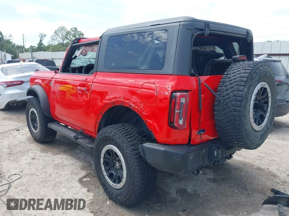 2022 Ford Bronco with VIN 1FMDE5CP1NLB84231, listed as a IAAI auction lot 42267040 with 28,260 mi miles and . Bid and sale history available at DreamBid. Image 3.