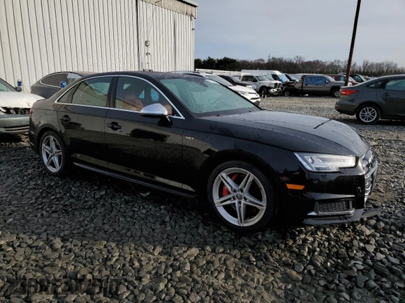 2018 Audi S4 Prestige with VIN WAUC4AF47JA233691, listed as a Copart auction lot 46186274 with 31,573 mi miles and Salvage Title. Bid and sale history available at carsss.com. Image 4.