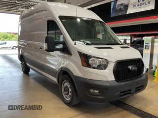 2023 Ford Transit Cargo with VIN 1FTBR1X80PKC02478, listed as a IAAI auction lot 42791988 with 40,987 mi miles and . Bid and sale history available at DreamBid. Image 1.