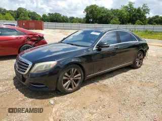 2014 Mercedes-Benz S 550 with VIN WDDUG8FB2EA049356, listed as a Copart auction lot 61553375 with 185,553 mi miles and Salvage title. Bid and sale history available at DreamBid. Image 1.