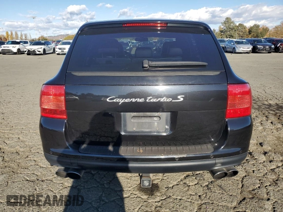 2006 Porsche Cayenne Turbo with VIN WP1AC29P56LA92462, listed as a Copart auction lot 81167684 with 106,465 mi miles and Clean title. Bid and sale history available at DreamBid. Image 6.