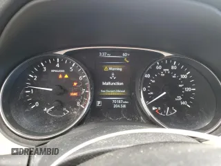 2016 Nissan Rogue SV with VIN KNMAT2MVXGP667494, listed as a Copart auction lot 50709485 with 70,187 mi miles and Salvage Title. Bid and sale history available at carsss.com. Image 9.