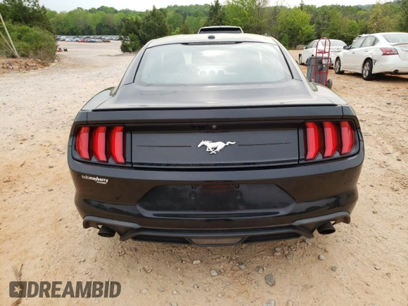 2019 Ford Mustang EcoBoost with VIN 1FA6P8TH2K5204011, listed as a Copart auction lot 52417465 with 61,021 mi miles and Salvage Title. Bid and sale history available at carsss.com. Image 6.