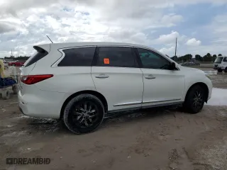 2013 Infiniti JX35 with VIN 5N1AL0MN6DC312843, listed as a Copart auction lot 74444774 with 224,979 mi miles and Salvage Title. Bid and sale history available at carsss.com. Image 3.
