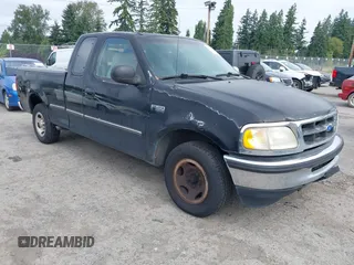 1997 Ford F-150 with VIN 1FTDX1764VKD16512, listed as a IAAI auction lot 42630438 with 155,582 mi miles and . Bid and sale history available at DreamBid. Image 1.