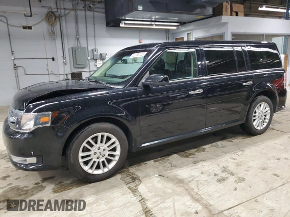 2016 Ford Flex SEL z VIN 2FMGK5C86GBA09040, wystawiony jako Copart lot #50186125 z przebiegiem 100 020 mil mil oraz Szkoda całkowita • Salvage title. Historia ofert i sprzedaży dostępna na DreamBid. Obrazek 1.