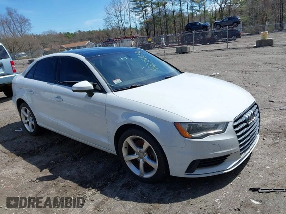 2015 Audi S3 2.0T Premium Plus with VIN WAUBFGFF0F1006716, listed as a IAAI auction lot 42038843 with 190,076 mi miles. Bid and sale history available at carsss.com. Image 1.