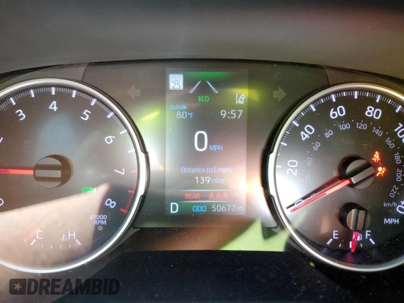 2022 Toyota RAV4 XLE Premium with VIN 2T3C1RFVXNC198804, listed as a Copart auction lot 52865365 with 50,677 mi miles and Non repairable. Bid and sale history available at DreamBid. Image 9.