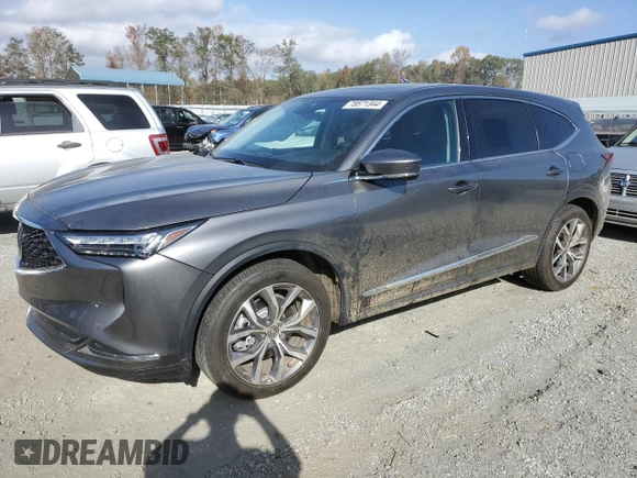 2023 Acura MDX w/Technology Package with VIN 5J8YE1H41PL004666, listed as a Copart auction lot 78571344 with 23,885 mi miles and Clean Title. Bid and sale history available at carsss.com. Image 1.