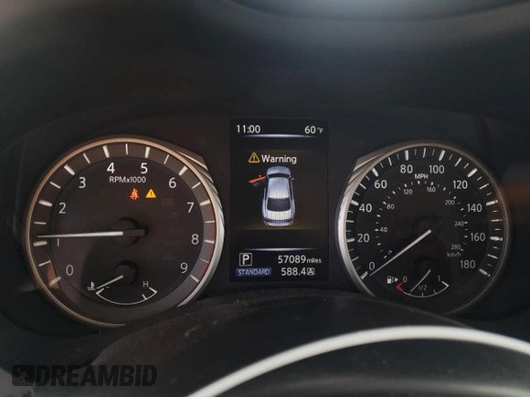 2018 Infiniti Q50 Sport with VIN JN1EV7AP3JM360808, listed as a Copart auction lot 43242355 with 57,089 mi miles and Clean Title. Bid and sale history available at carsss.com. Image 9.