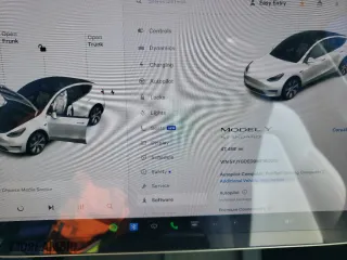 2021 Tesla Model Y Standard Range with VIN 5YJYGDED9MF163013, listed as a Copart auction lot 47807245 with 47,458 mi miles and Salvage Title. Bid and sale history available at carsss.com. Image 9.