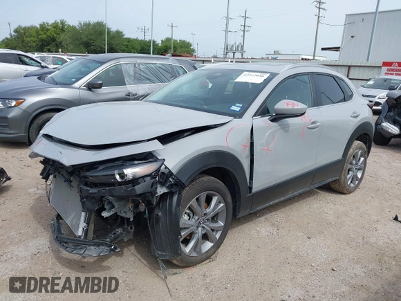 2025 Mazda CX-30 S Preferred with VIN 3MVDMBCM7SM801412, listed as a IAAI auction lot 42262056 with 4,456 mi miles and . Bid and sale history available at DreamBid. Image 2.