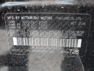 2024 Mitsubishi Mirage ES z VIN ML32AUHJ7RH035310, wystawiony jako IAAI lot #42521891 z przebiegiem 5 393 mil mil oraz . Historia ofert i sprzedaży dostępna na DreamBid. Obrazek 9.