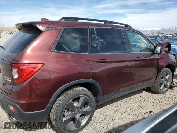 2021 Honda Passport Touring with VIN 5FNYF8H96MB018724, listed as a Copart auction lot 47623155 with 23,520 mi miles and Salvage Title. Bid and sale history available at carsss.com. Image 3.