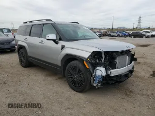 2024 Hyundai Santa Fe Calligraphy with VIN 5NMP5DG13RH002974, listed as a Copart auction lot 51109775 with 16,906 mi miles and Salvage title. Bid and sale history available at DreamBid. Image 4.