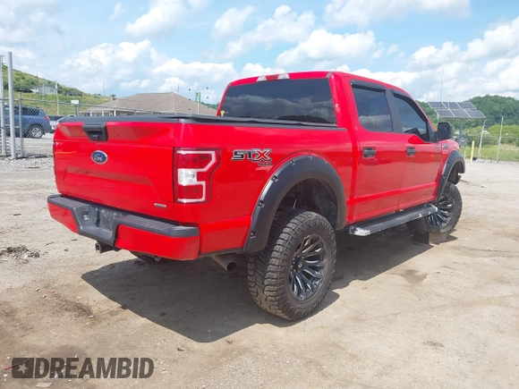 2018 Ford F-150 XL with VIN 1FTEW1EP7JKF18208, listed as a IAAI auction lot 42542615 with 40,981 mi miles and . Bid and sale history available at DreamBid. Image 4.