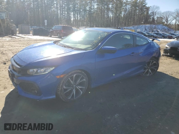 2018 Honda Civic Si Coupe with VIN 2HGFC3A5XJH752946, listed as a Copart auction lot 43460755 with 86,961 mi miles and Non Repairable. Bid and sale history available at carsss.com. Image 1.