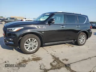 2019 Infiniti QX80 LUXE with VIN JN8AZ2NF9K9683385, listed as a Copart auction lot 62363624 with 95,335 mi miles and Clean Title. Bid and sale history available at carsss.com. Image 1.