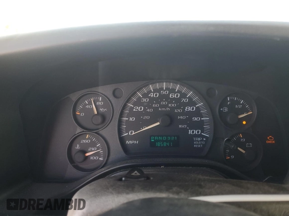 2003 Chevrolet Express Cargo with VIN 1GCGG25V031124732, listed as a Copart auction lot 47177195 with 188,841 mi miles and Salvage Title. Bid and sale history available at DreamBid. Image 9.
