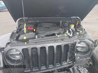 2021 Jeep Wrangler Unlimited Sahara with VIN 1C4JJXP65MW676726, listed as a IAAI auction lot 41795701 with 38,480 mi miles and . Bid and sale history available at DreamBid. Image 10.