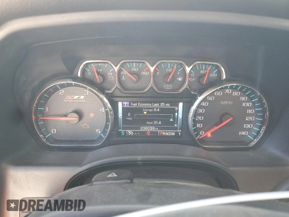2016 Chevrolet Silverado 3500HD LTZ with VIN 1GC4K0C82GF201435, listed as a Copart auction lot 81556884 with 236,039 mi miles and Salvage Title. Bid and sale history available at carsss.com. Image 9.