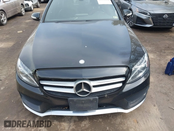 2015 Mercedes-Benz C-Class C 400 with VIN 55SWF6GB6FU010138, listed as a IAAI auction lot 41698016 with 150,824 mi miles. Bid and sale history available at carsss.com. Image 6.