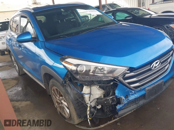 2018 Hyundai Tucson SEL with VIN KM8J33A49JU695678, listed as a IAAI auction lot 41680906 with 102,965 mi miles. Bid and sale history available at carsss.com. Image 1.