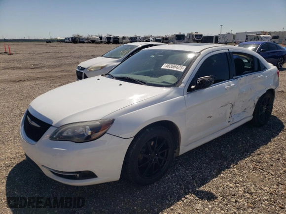 2013 Chrysler 200 Limited with VIN 1C3CCBCG7DN719221, listed as a Copart auction lot 48366425 with 186,274 mi miles and Salvage Title. Bid and sale history available at carsss.com. Image 1.