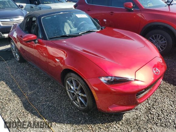 2021 Mazda MX-5 Miata Grand Touring with VIN JM1NDAD79M0451182, listed as a Copart auction lot 73790354 with Not provided miles and Non repairable. Bid and sale history available at DreamBid. Image 4.