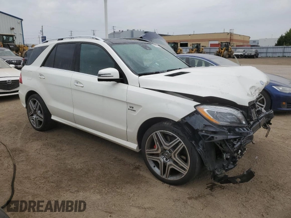 2013 Mercedes-Benz M ML 63 AMG with VIN 4JGDA7EB5DA110524, listed as a Copart auction lot 65643094 with 65,436 mi miles and Salvage Title. Bid and sale history available at carsss.com. Image 4.