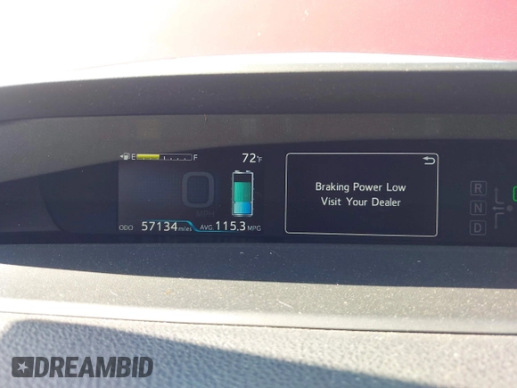 2020 Toyota Prius LE with VIN JTDKARFP8L3154280, listed as a IAAI auction lot 42405444 with 57,134 mi miles and . Bid and sale history available at DreamBid. Image 7.