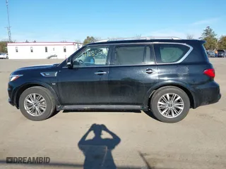 2018 Infiniti QX80 with VIN JN8AZ2NF7J9663781, listed as a IAAI auction lot 41685502 with 112,876 mi miles. Bid and sale history available at carsss.com. Image 14.