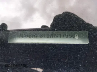 2022 Ram 1500 Big Horn with VIN 1C6SRFBT0NN179909, listed as a IAAI auction lot 42747237 with 91,521 mi miles and . Bid and sale history available at DreamBid. Image 9.