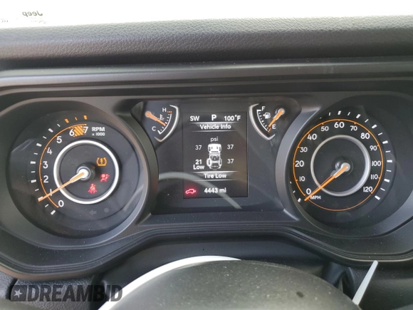 2025 Jeep Wrangler Sport S with VIN 1C4PJXDN9SW557497, listed as a Copart auction lot 63603555 with 4,443 mi miles and Clean title. Bid and sale history available at DreamBid. Image 9.