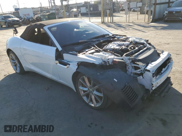 2014 Jaguar F-Type V6 with VIN SAJWA6E70E8K08728, listed as a Copart auction lot 80896044 with Not Provided miles and Salvage Title. Bid and sale history available at DreamBid. Image 4.