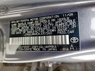 2010 Scion xD with VIN JTKKU4B40AJ057260, listed as a Copart auction lot 55053855 with 169,794 mi miles and Salvage Title. Bid and sale history available at DreamBid. Image 13.