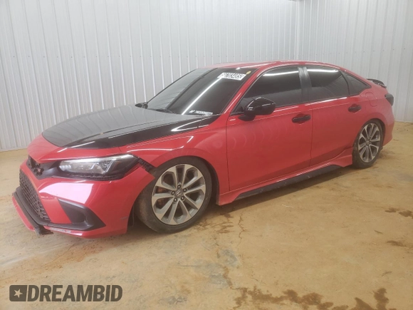 2023 Honda Civic Si z VIN 2HGFE1E56PH475990, wystawiony jako Copart lot #56703485 z przebiegiem 45 187 mil mil oraz Czysty tytuł • Clean title. Historia ofert i sprzedaży dostępna na DreamBid. Obrazek 1.