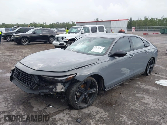 2023 Honda Accord Sport-L with VIN 1HGCY2F72PA053505, listed as a IAAI auction lot 42603967 with 38,944 mi miles and . Bid and sale history available at DreamBid. Image 2.
