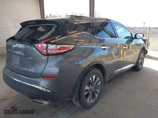 2017 Nissan Murano SL with VIN 5N1AZ2MH6HN201434, listed as a IAAI auction lot 41739603 with 135,873 mi miles. Bid and sale history available at carsss.com. Image 4.