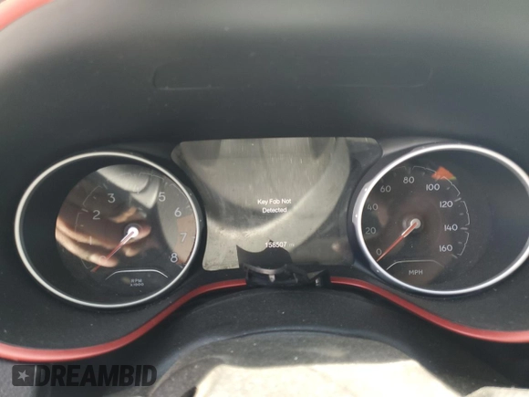 2018 Jeep Compass Trailhawk с VIN 3C4NJDDB4JT367025, выставлен на аукционе Copart как лот 56428645 с пробегом 158 507 миль миль и Списание • Salvage title. История ставок и продаж доступна на DreamBid. Изображение 9.
