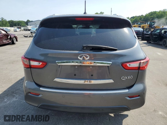 2015 Infiniti QX60 with VIN 5N1AL0MM4FC512128, listed as a Copart auction lot 57683725 with 148,406 mi miles and Salvage title. Bid and sale history available at DreamBid. Image 6.