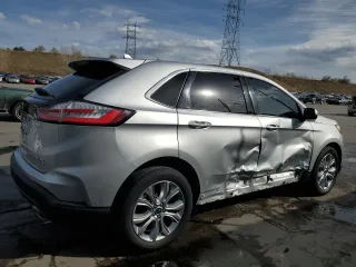 2019 Ford Edge Titanium with VIN 2FMPK4K95KBB56706, listed as a Copart auction lot 52135685 with 72,471 mi miles and Salvage Title. Bid and sale history available at carsss.com. Image 3.