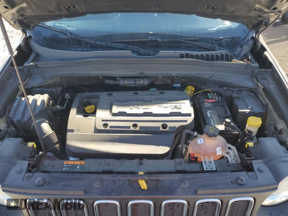 2016 Jeep Renegade Latitude with VIN ZACCJABW4GPE32029, listed as a Copart auction lot 72919244 with 109,294 mi miles and Salvage Title. Bid and sale history available at DreamBid. Image 11.